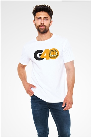Garfield Beyaz Unisex Tişört