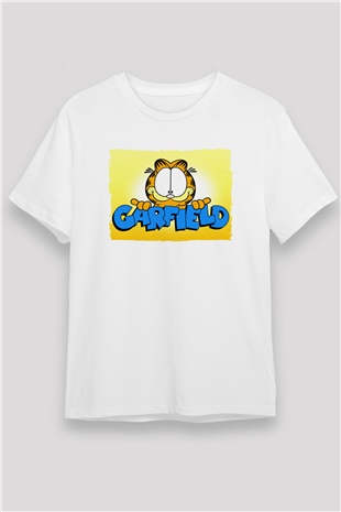 Garfield Beyaz Unisex Tişört
