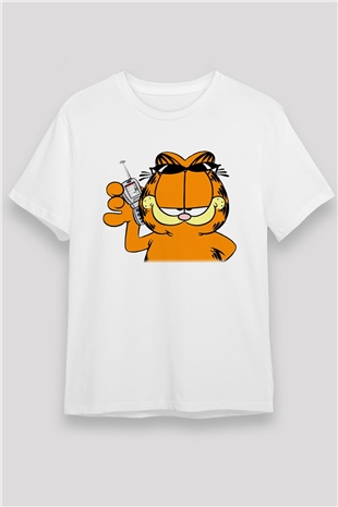 Garfield Beyaz Unisex Tişört