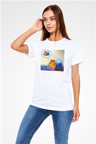 Garfield Beyaz Unisex Tişört