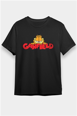Garfield Siyah Unisex Tişört