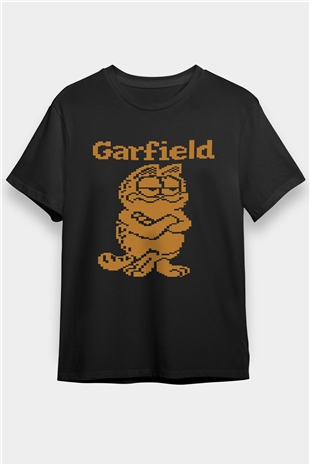 Garfield Siyah Unisex Tişört