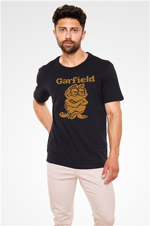 Garfield Siyah Unisex Tişört