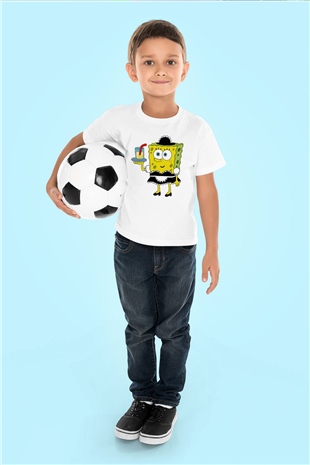 Garson Beyaz Unisex Çocuk Tişört