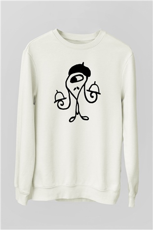 Garson Beyaz Unisex Sweatshirt