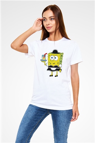 Garson Beyaz Unisex Tişört T-Shirt - TişörtFabrikası