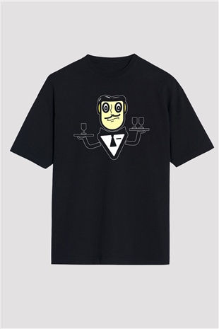 Garson Siyah Oversize Tişört Oversize T-shirt - TişörtFabrikası