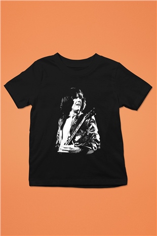 Gary Moore Baskılı Siyah Unisex Çocuk Tişört