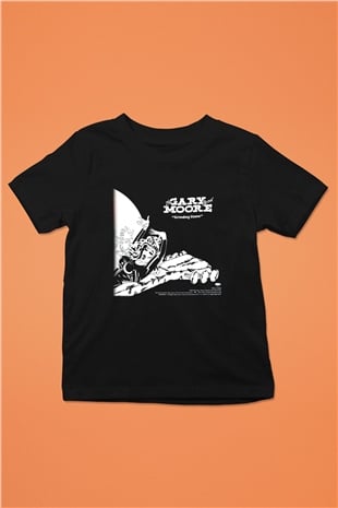 Gary Moore Baskılı Siyah Unisex Çocuk Tişört
