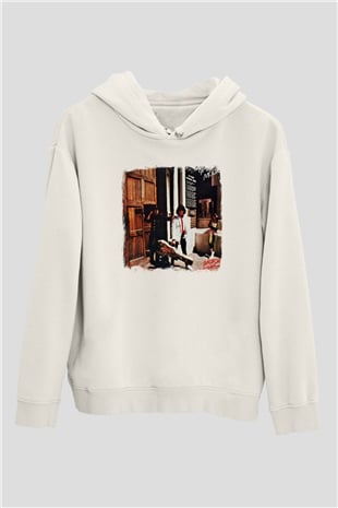 Gary Moore Baskılı Unisex Beyaz Hoodie