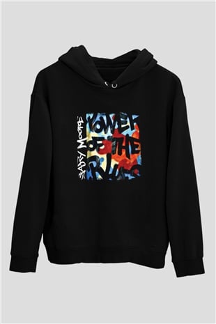 Gary Moore Baskılı Unisex Siyah Hoodie