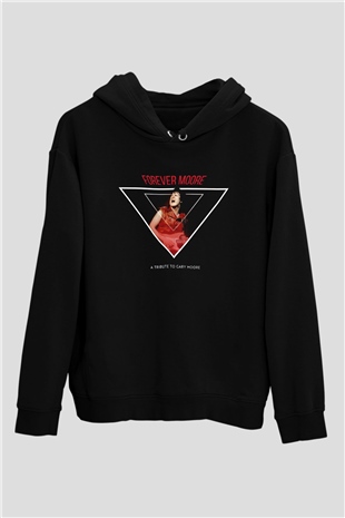 Gary Moore Siyah Unisex Kapüşonlu Sweatshirt