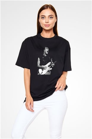 Gary Moore Siyah Unisex Oversize Tişört T-Shirt