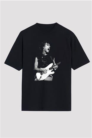 Gary Moore Siyah Unisex Oversize Tişört T-Shirt