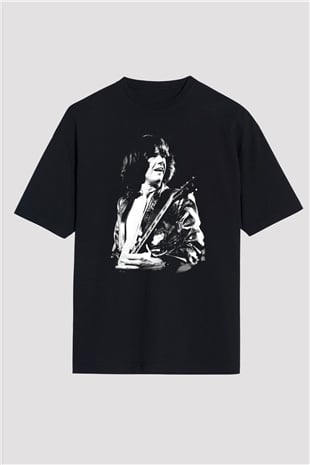 Gary Moore Siyah Unisex Oversize Tişört T-Shirt