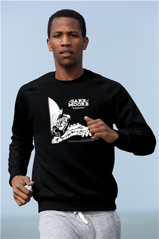 Gary Moore Siyah Unisex Sweatshirt