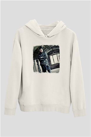 Gary Numan Baskılı Unisex Beyaz Hoodie