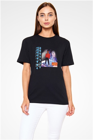 Gary Numan Baskılı Unisex Siyah Tişört