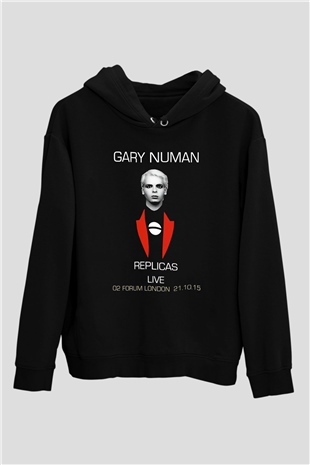 Gary Numan Siyah Unisex Hoodie