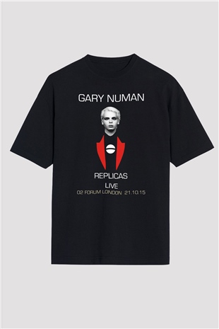 Gary Numan Siyah Unisex Oversize Tişört T-Shirt