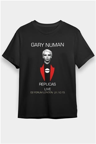 Gary Numan Siyah Unisex Tişört T-Shirt - TişörtFabrikası