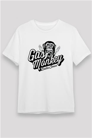 Gas Monkey Garage Beyaz Unisex Tişört T-Shirt