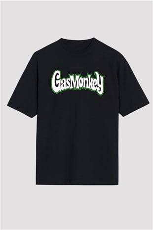 Gas Monkey Garage Siyah Unisex Oversize Tişört T-Shirt