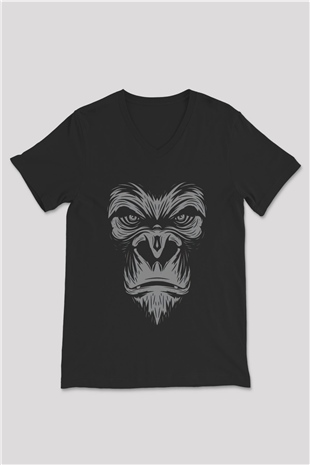 Gas Monkey Garage Siyah Unisex V Yaka Tişört T-Shirt