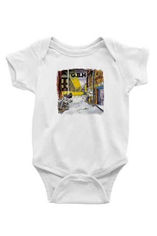 GBH Baskılı Unisex Beyaz Bebek Body - Zıbın