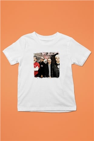 GBH Baskılı Unisex Beyaz Çocuk Tişört