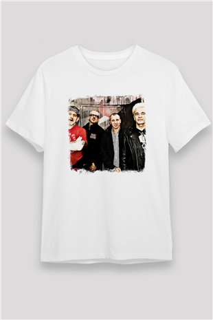 GBH Baskılı Unisex Beyaz Tişört