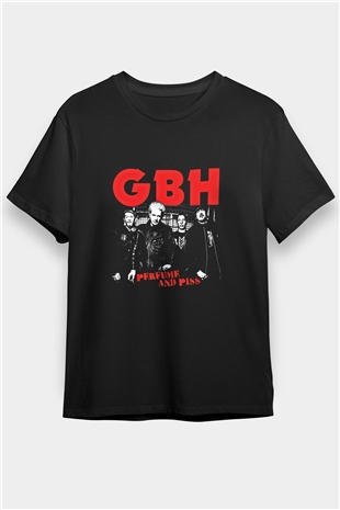 GBH Baskılı Unisex Siyah Tişört