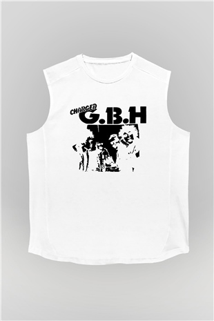 GBH Beyaz Unisex Kolsuz Tişört