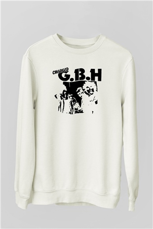 GBH Beyaz Unisex Sweatshirt