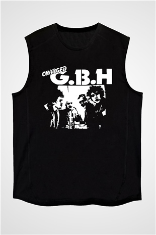 GBH Siyah Unisex Kolsuz Tişört