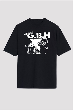 GBH Siyah Unisex Oversize Tişört T-Shirt