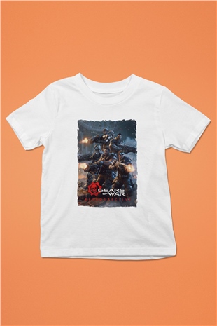 Gears of War Beyaz Unisex Çocuk Tişört