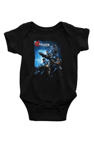 Gears of War Siyah Bebek Body - Zıbın