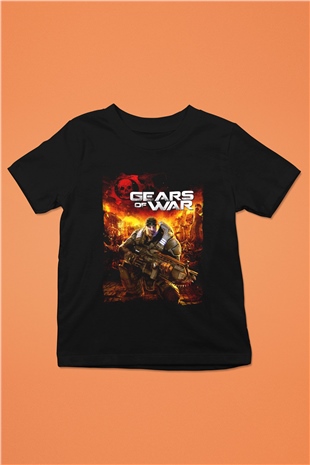 Gears of War Siyah Unisex Çocuk Tişört