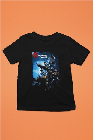Gears of War Siyah Unisex Çocuk Tişört
