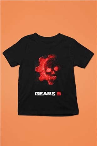 Gears of War Siyah Unisex Çocuk Tişört