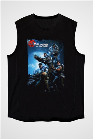 Gears of War Siyah Unisex Kolsuz Tişört