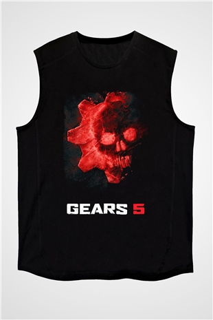Gears of War Siyah Unisex Kolsuz Tişört