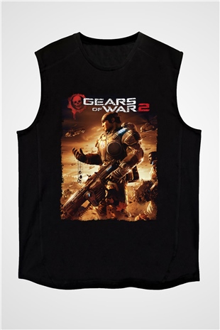 Gears of War Siyah Unisex Kolsuz Tişört