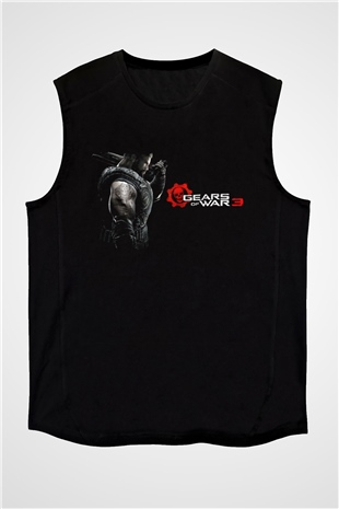 Gears of War Siyah Unisex Kolsuz Tişört