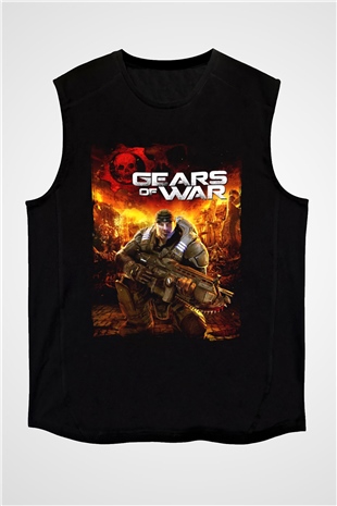 Gears of War Siyah Unisex Kolsuz Tişört