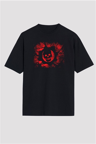 Gears of War Siyah Unisex Oversize Tişört T-Shirt