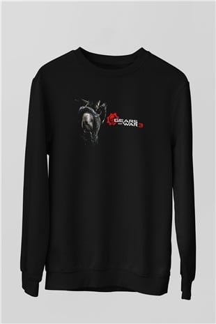 Gears of War Siyah Unisex Sweatshirt