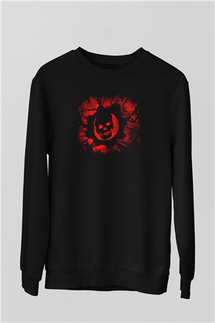 Gears of War Siyah Unisex Sweatshirt