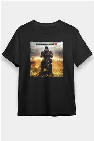 Gears of War Siyah Unisex Tişört T-Shirt